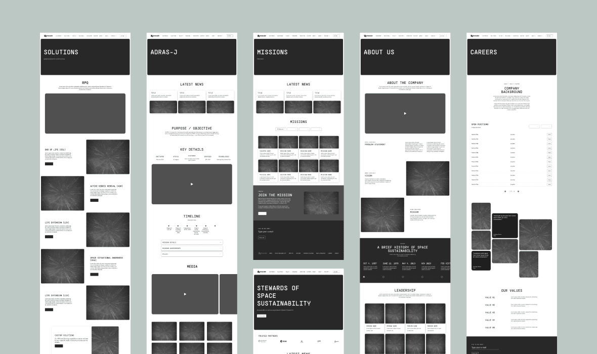 Astroscale_image Wireframes