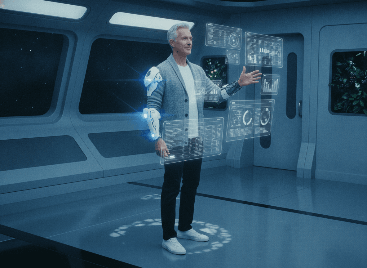 A COO aligning holographic production schedules and throughput gauges
