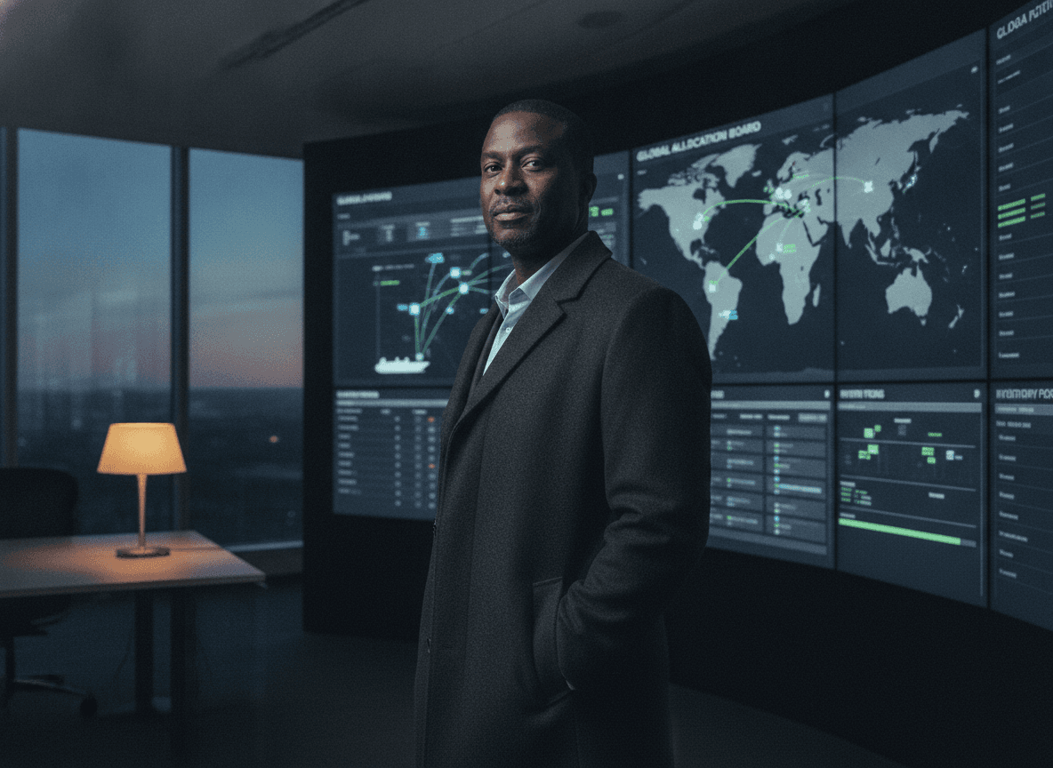 A Chief Supply Chain Officer in a live supply chain control tower